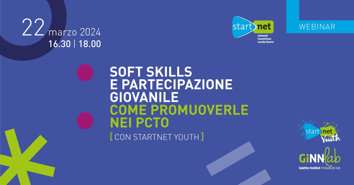 Copertina Save the Date Webinar StartNet Youth