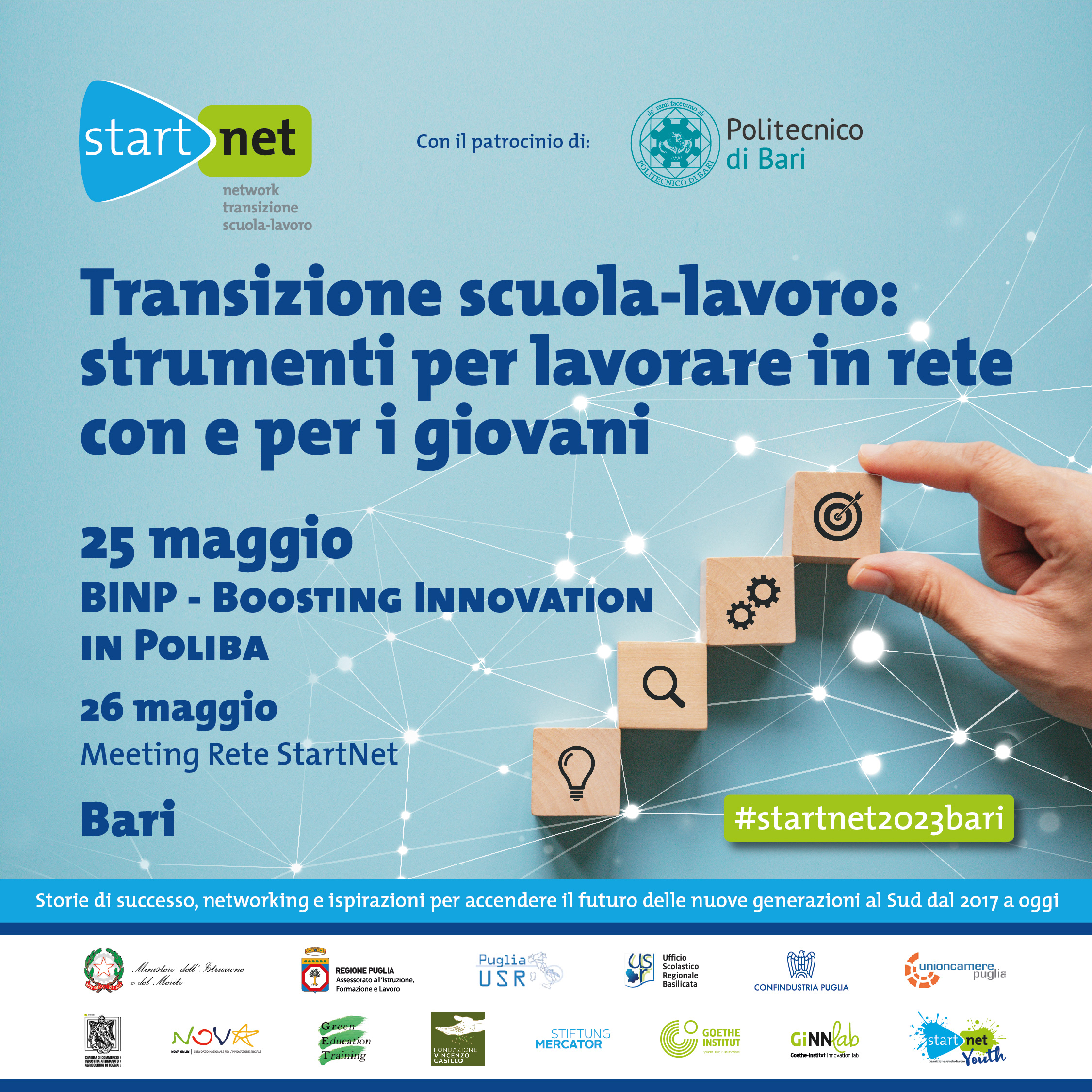 Evento StartNet 25-28 maggio a Bari - Save the Date